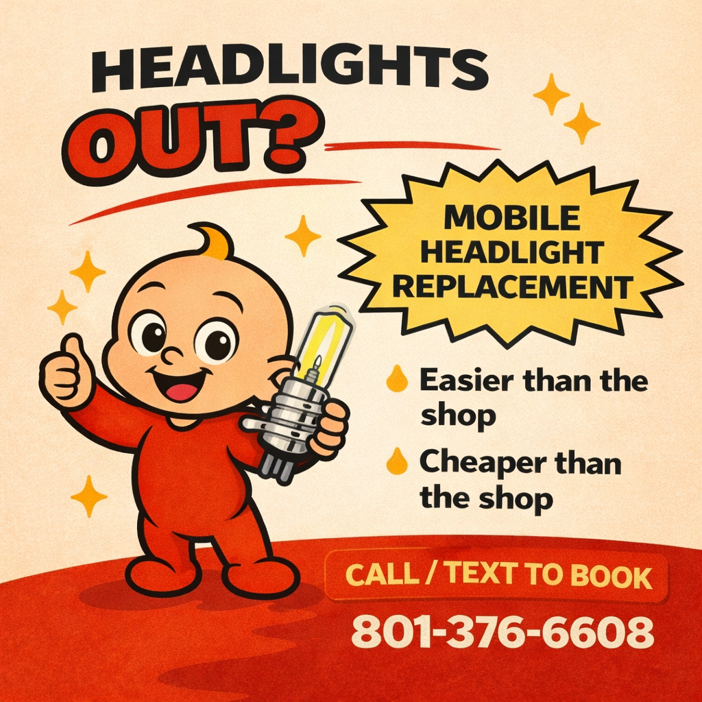 Mobile headlight replacement and car service in Rexburg Idaho