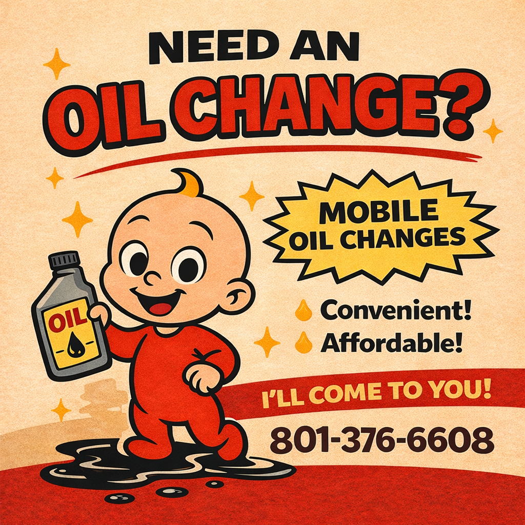 Mobile car oil change service in Rexburg Idaho — cheap oil change at your location